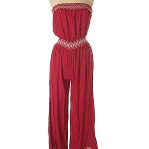 Pinky Red Romper/Jumpsuit